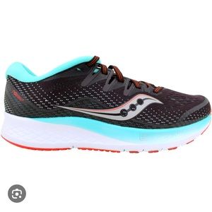 Saucony Ride ISO 2 Women's Running Shoes Sneakers Brown Teal 10514-45